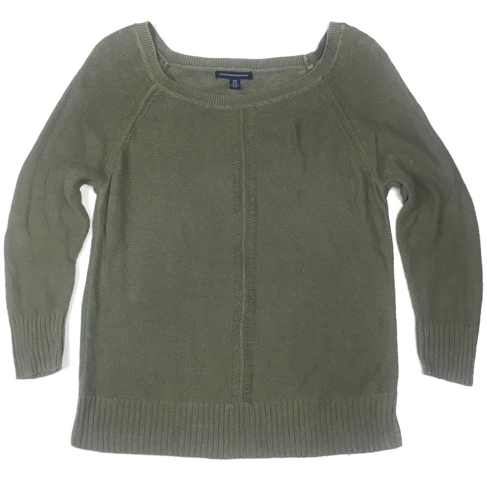 Green Cutout Knit Top - SP - American Eagle Outfitters
